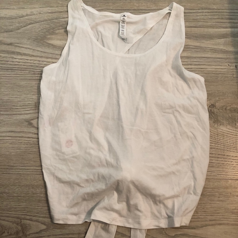 NWT Manduka Yoga Sleeveless White Tank Top